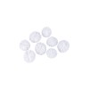 Jemné tylové pomponky ,ø4cm+ø5cm, 8ks- bílé